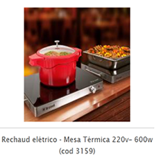 Rechaud Barro Retangular